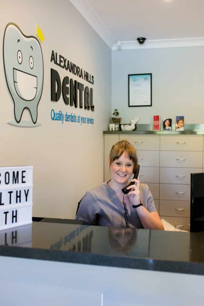 Alexandra Hills Dental reception near Redland Bay